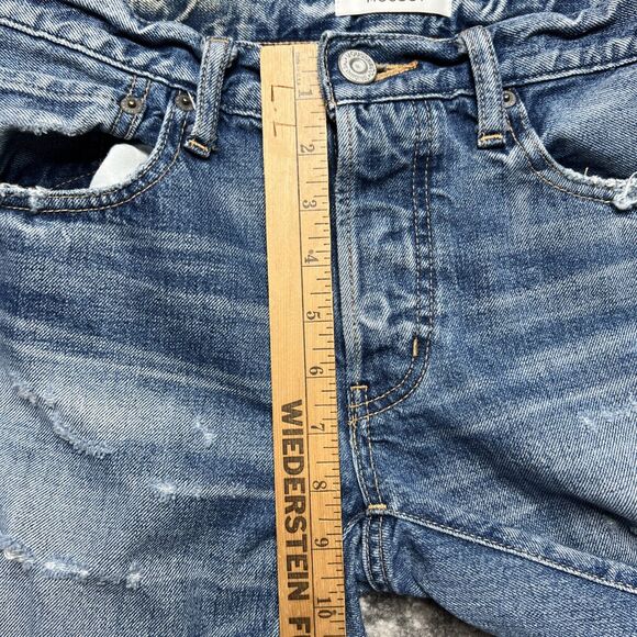 Moussy Vintage Bowie Selvedge Patch Tapered Straight Jeans Womens Size 26 - Picture 9 of 14